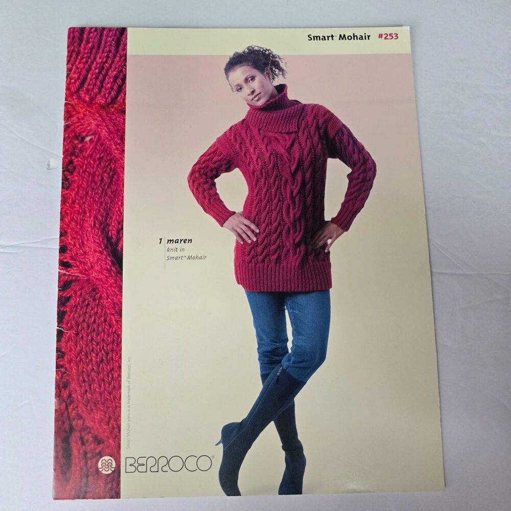 Berroco Smart Mohair #253 Knitting Pattern Book